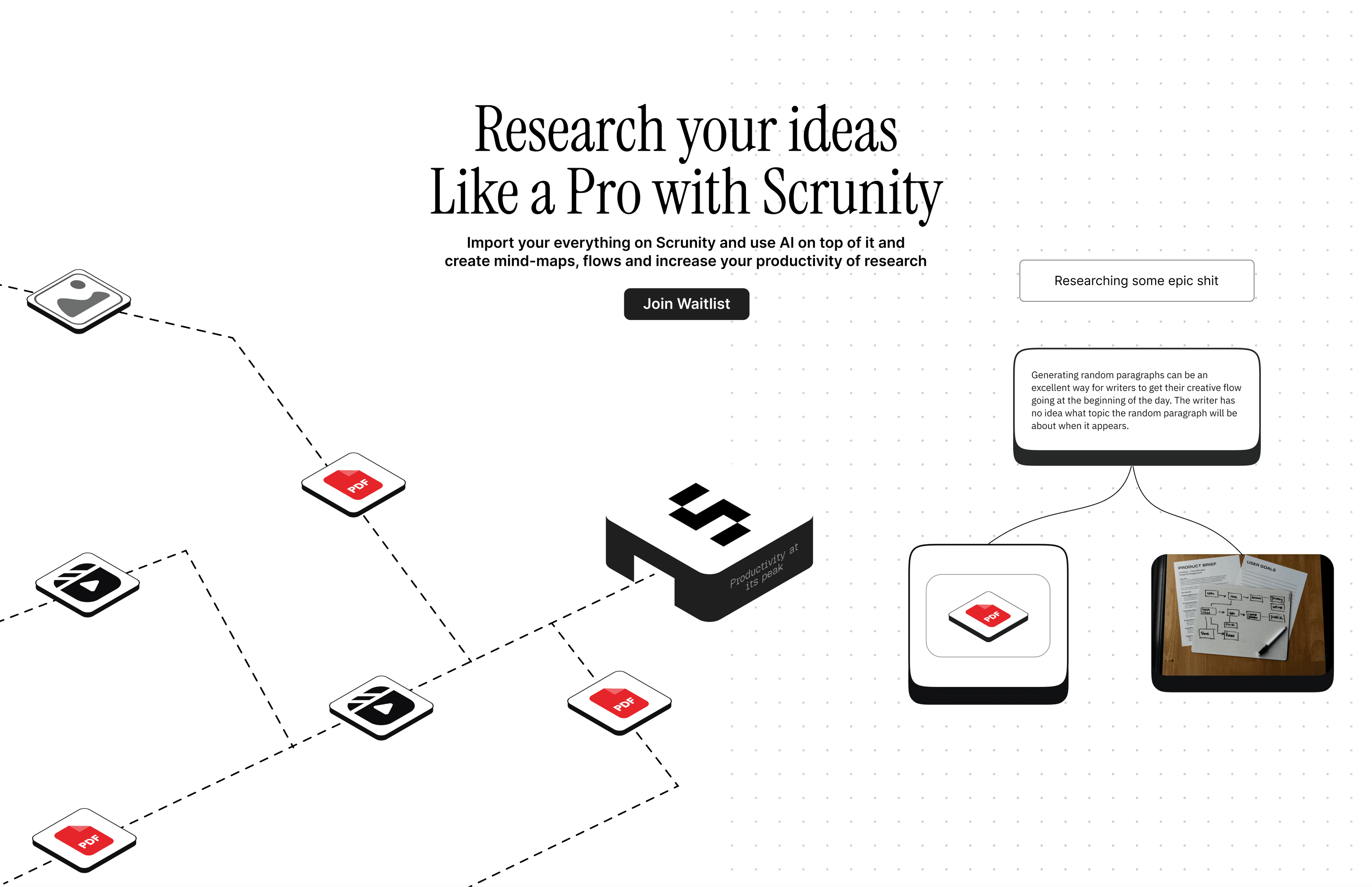 Scrunity waitlist page preview